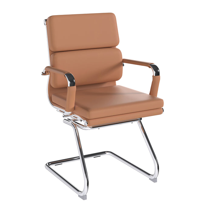 Avanti - Bonded Leather Medium Back Visitor Armchair
