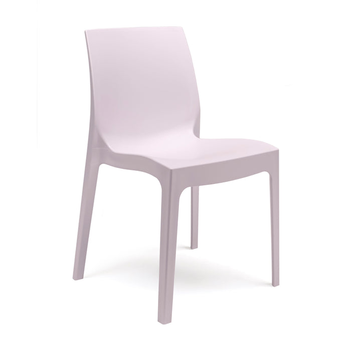 Robust, Italian, polypropylene stacking chairs