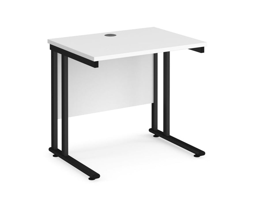 Maestro 25 straight desk - cantilever leg frame