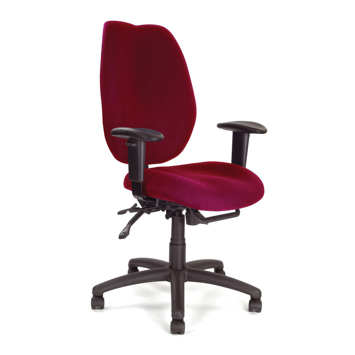 Thames - Ergonomic High Back 24 Hour Multi-Functional Synchronous Operator Chair.