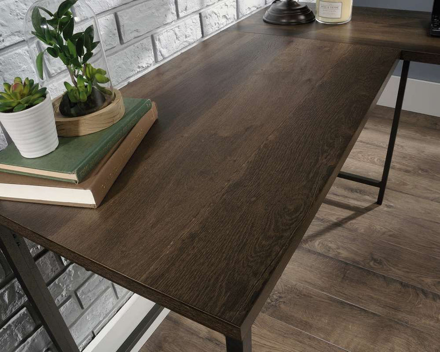 Industrial Style L-Shaped Desk Charter Oak.