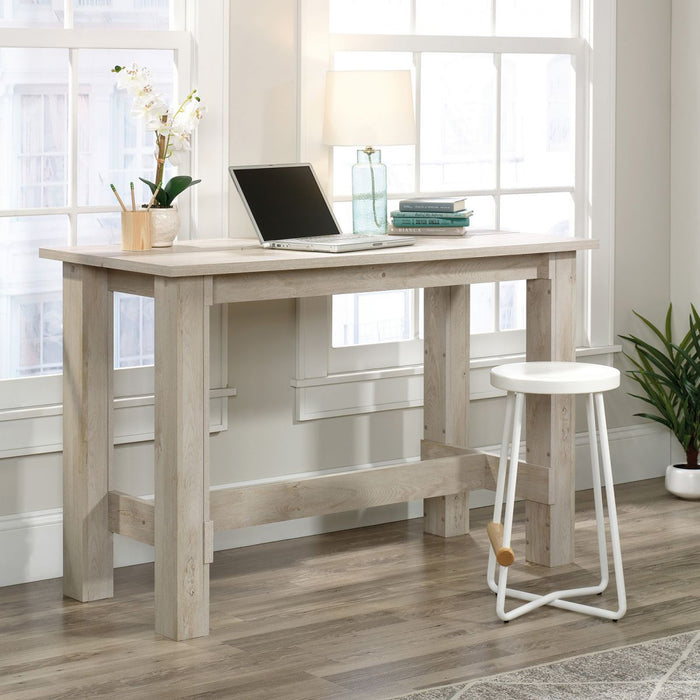 Counter Height Work Bench Chalked Chestnut.