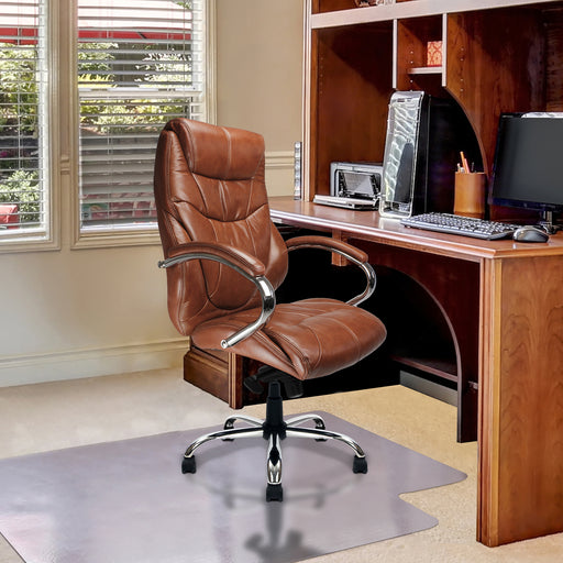 Sandown - High Back Luxurious Leather Faced Synchronous Executive Armchair.