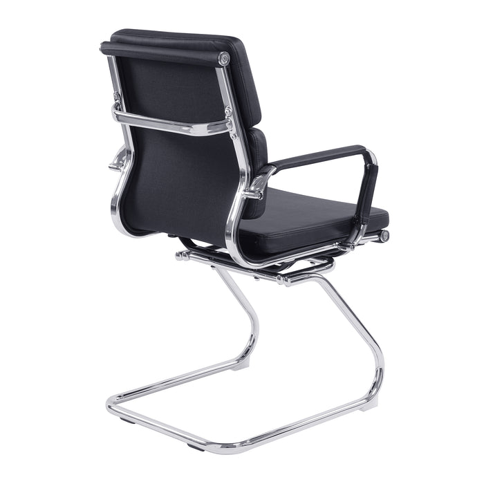 Avanti - Bonded Leather Medium Back Visitor Armchair.