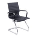 Aura - Contemporary Medium Back Bonded Leather Visitor Chair.