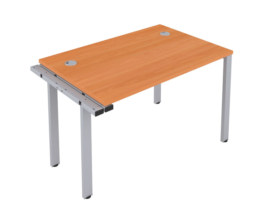 One person bench desk - Silver Frame