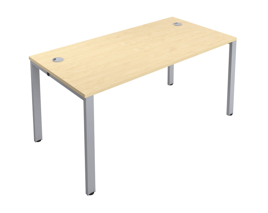 One person bench desk - Silver Frame