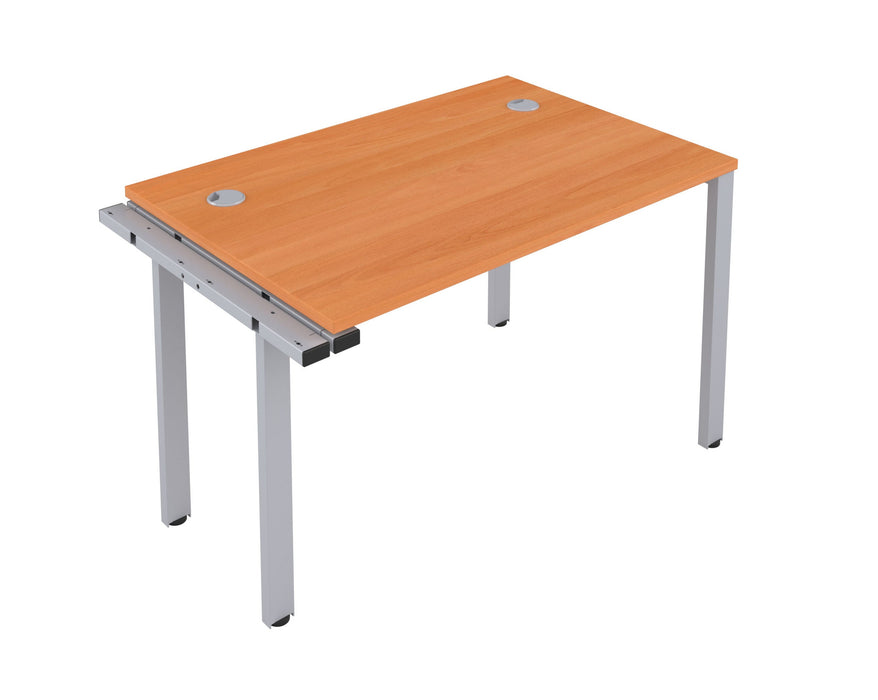 One person bench desk - Silver Frame