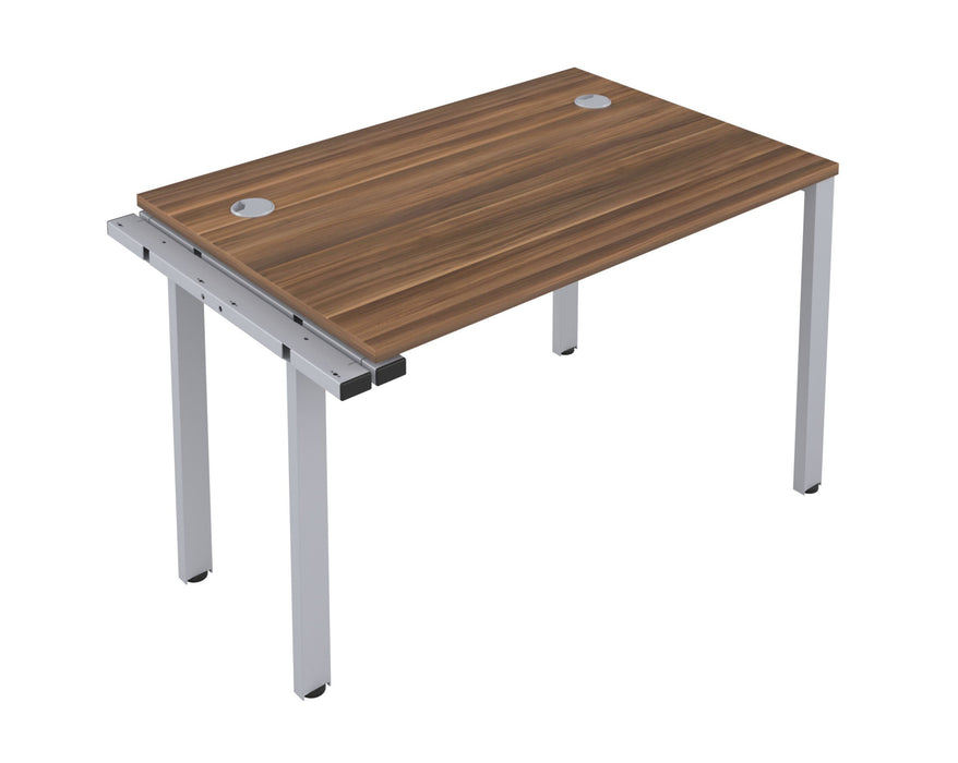 One person bench desk - Silver Frame