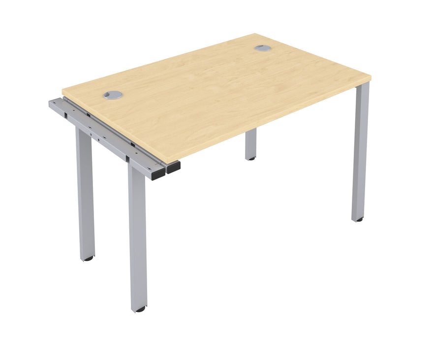 One person bench desk - Silver Frame