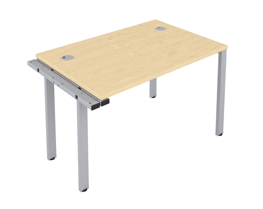 One person bench desk - Silver Frame