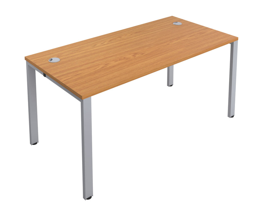 One person bench desk - Silver Frame