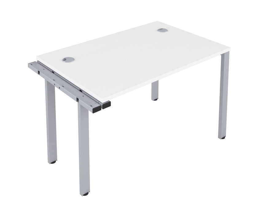 One person bench desk - Silver Frame