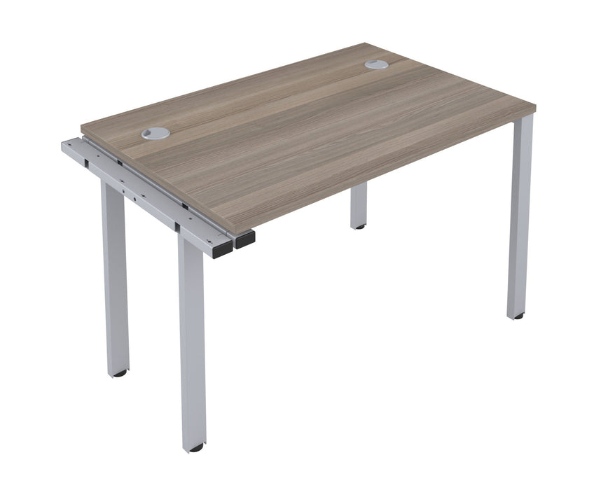 One person bench desk - Silver Frame