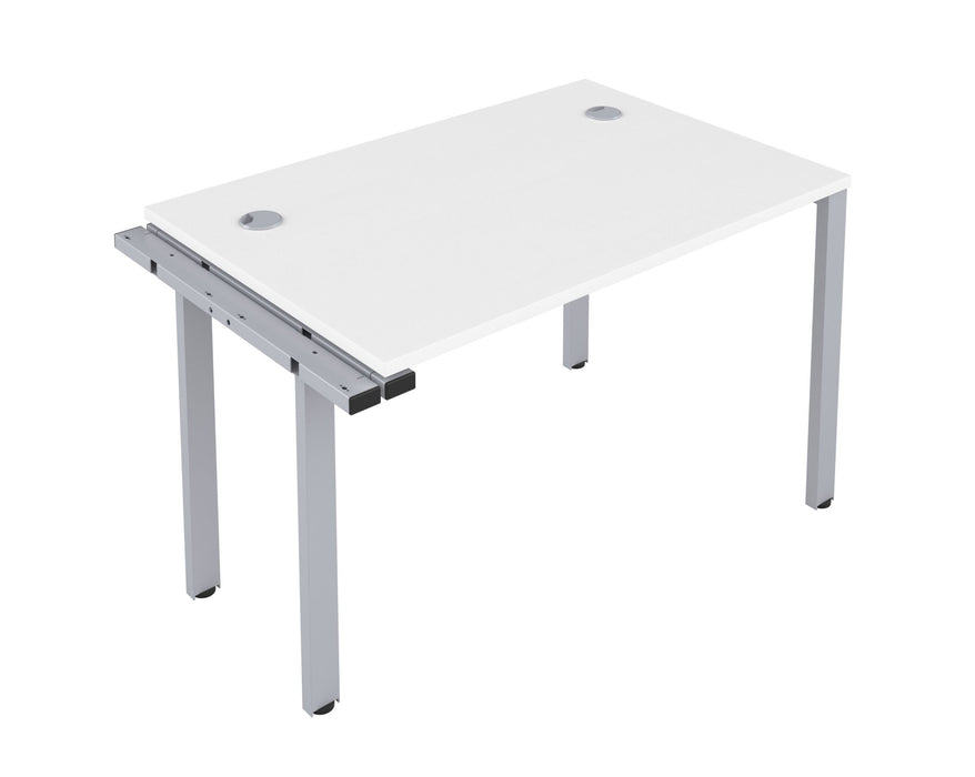 One person bench desk - Silver Frame