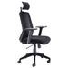 Denali High Back Chair with Headrest - Black Mesh.