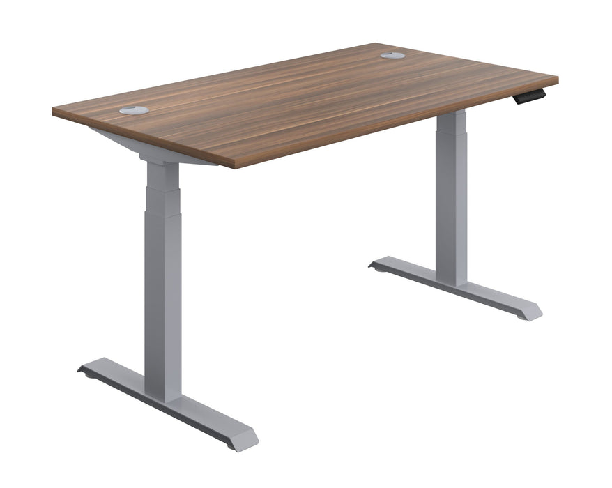 Economy Sit Stand Desk - Silver Frame