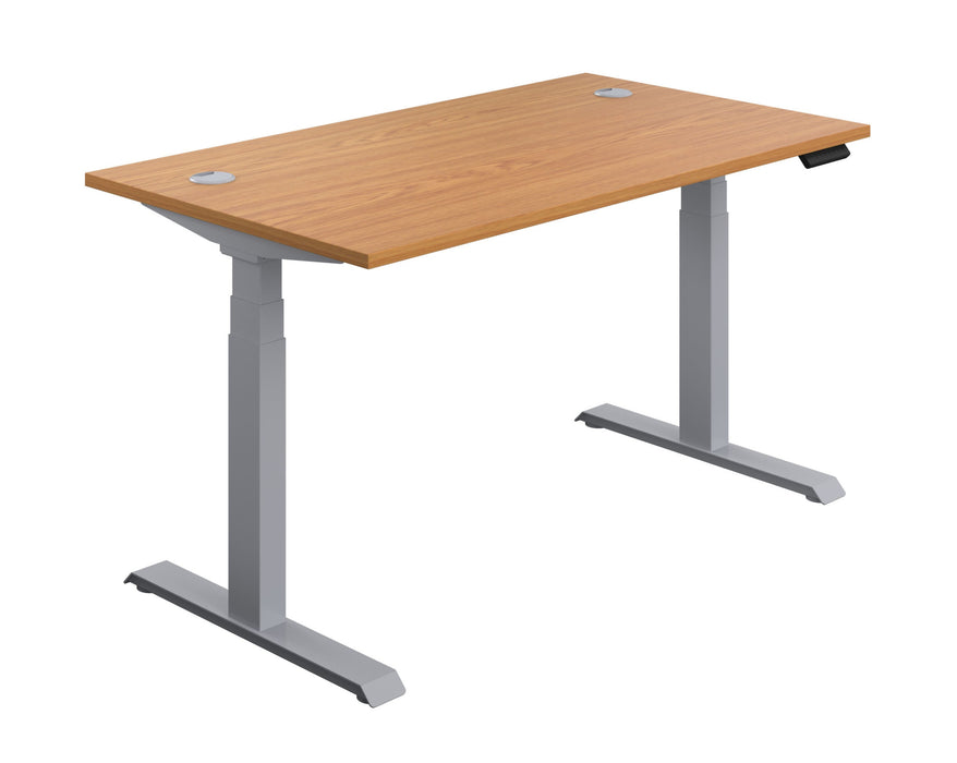 Economy Sit Stand Desk - Silver Frame