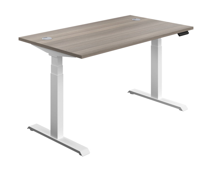 Economy Sit Stand Desk - White Frame