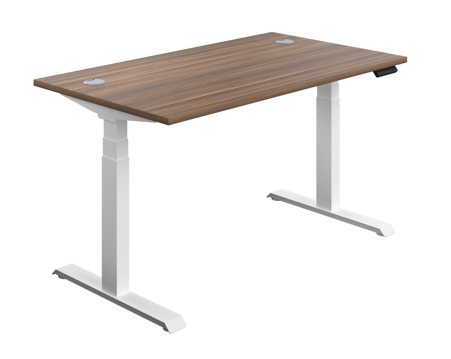 Economy Sit Stand Desk - White Frame