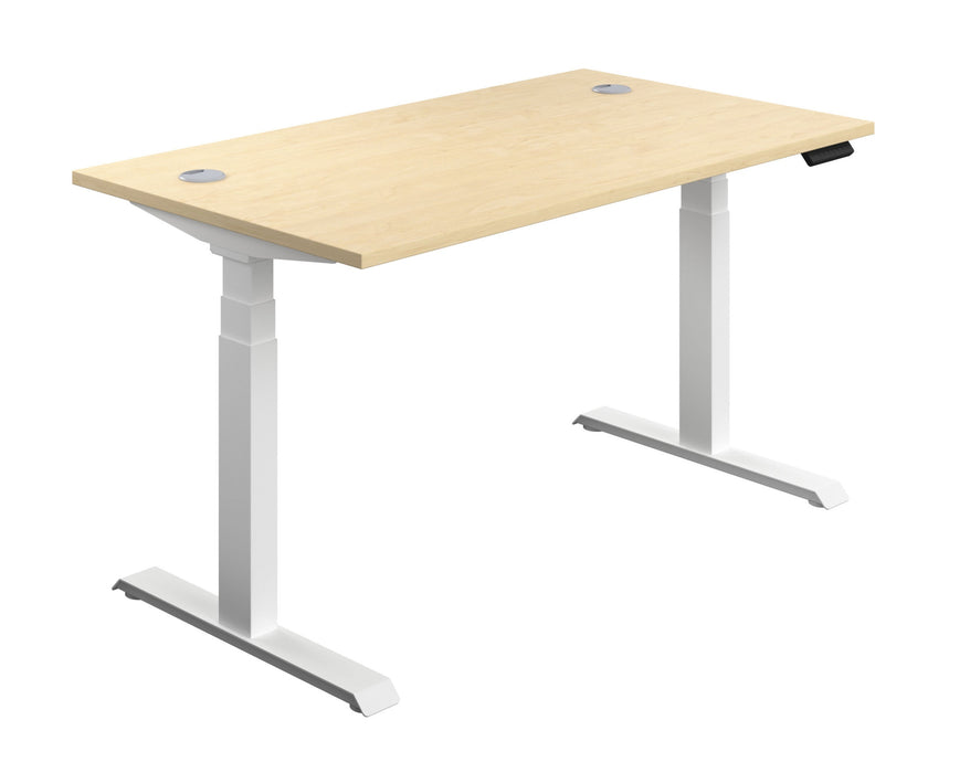 Economy Sit Stand Desk - White Frame