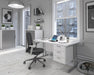 Maestro 25 - Straight 800mm Deep Desk - White Frame.