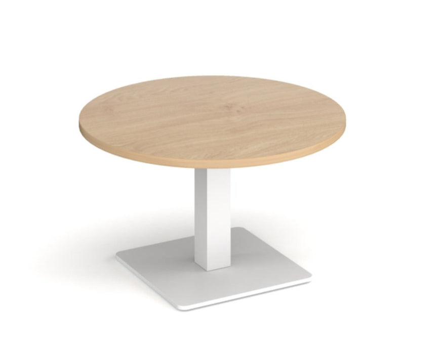 Brescia - Circular Coffee Table - White Base