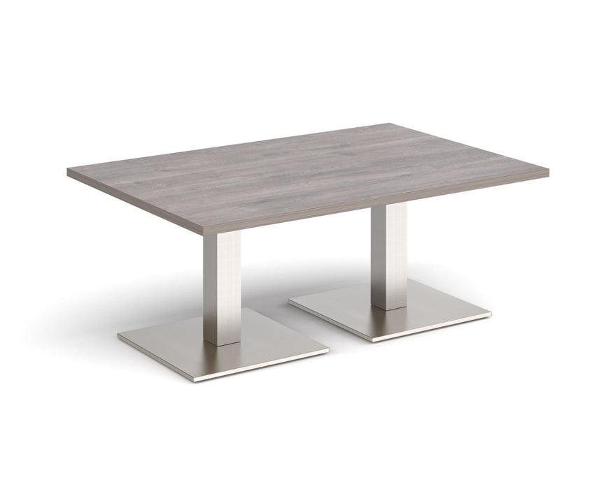 Brescia - Rectangular Coffee Table - Brushed Steel Base