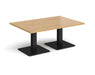 Brescia - Rectangular Coffee Table - Black Base.