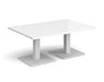 Brescia - Rectangular Coffee Table - White Base.