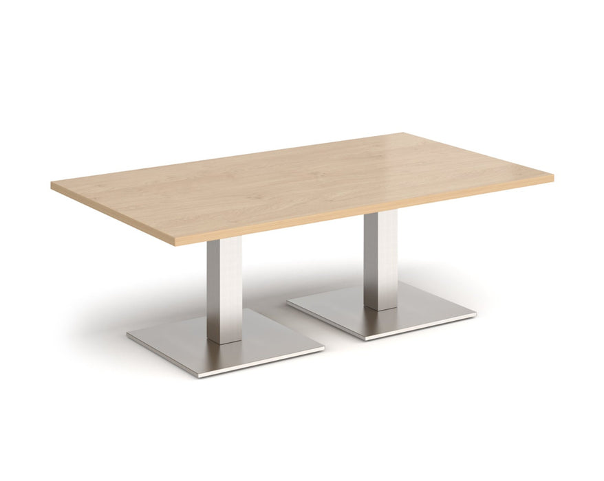 Brescia - Rectangular Coffee Table - Brushed Steel Base