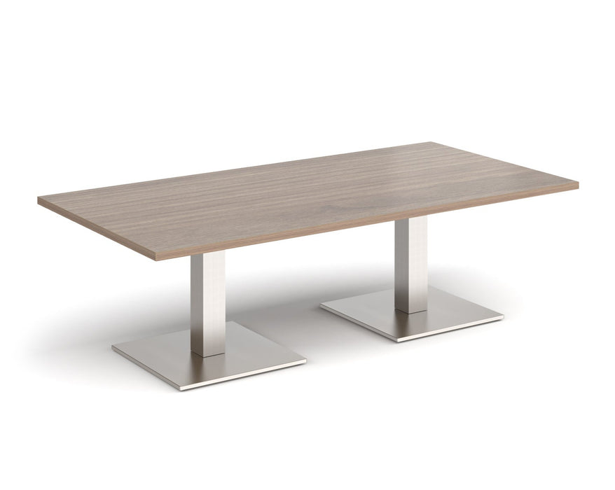 Brescia - Rectangular Coffee Table - Brushed Steel Base