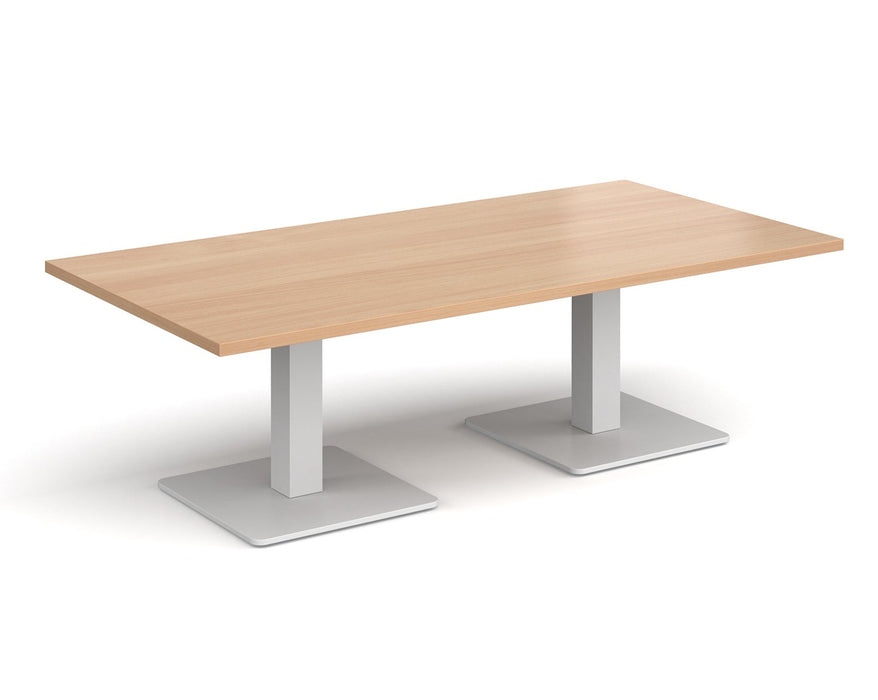 Brescia - Rectangular Coffee Table - White Base.