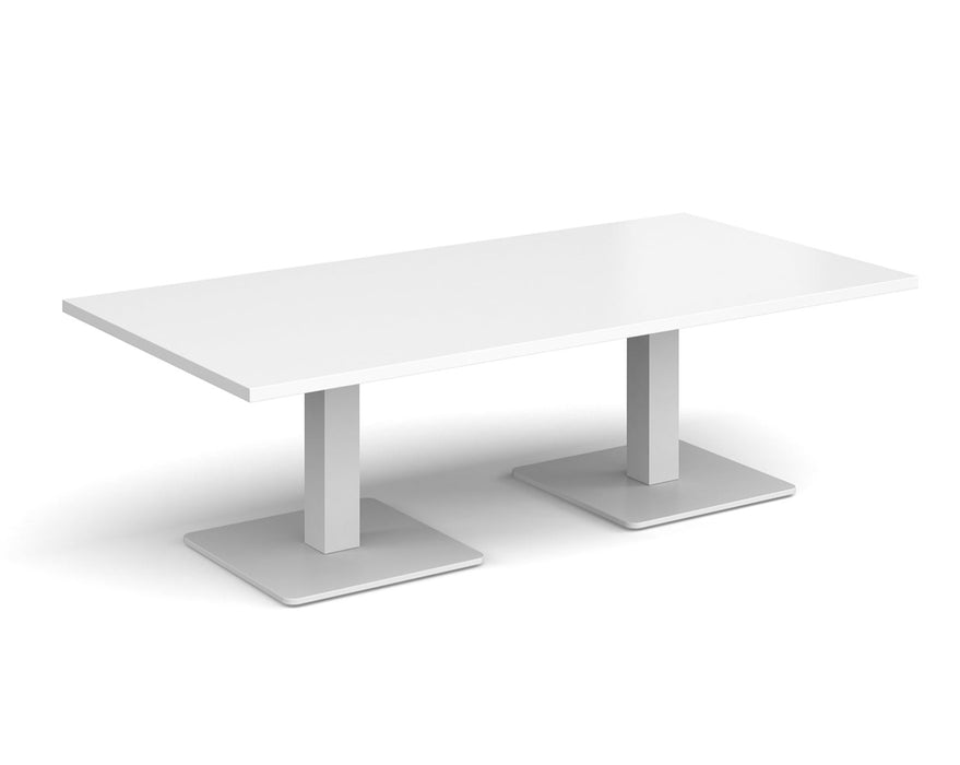 Brescia - Rectangular Coffee Table - White Base.