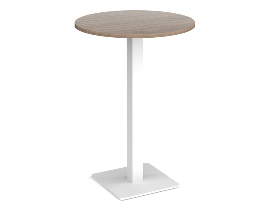 Brescia - Circular Poseur Table - White Base