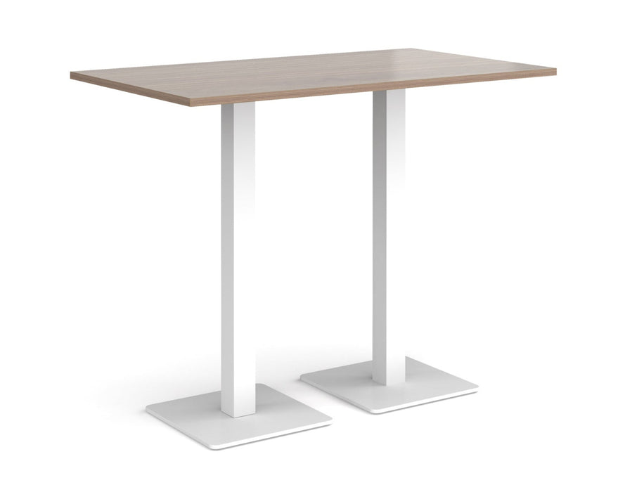 Brescia - Rectangular Poseur Table - White Base