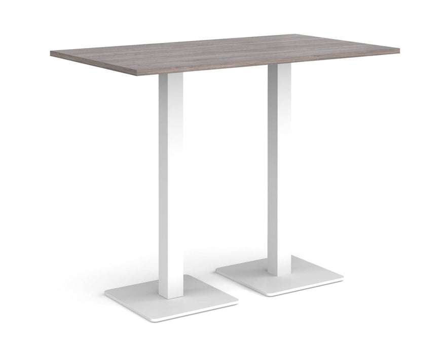 Brescia - Rectangular Poseur Table - White Base