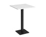 Brescia - Square Poseur Table - Black Base.