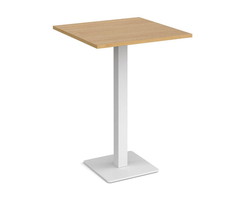 Brescia - Square Poseur Table - White Base.