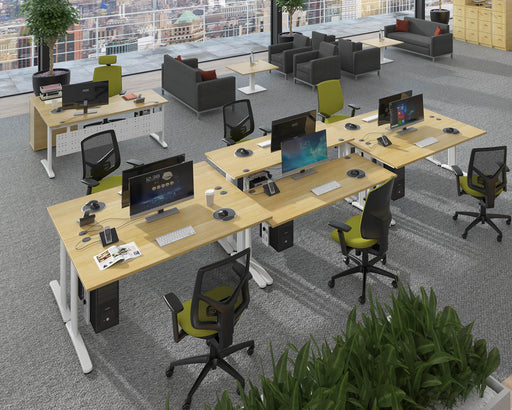 TR10 - Height Settable Straight Sqaure Desk.