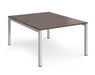 Connex - Back to Back Desk - Silver Frame.