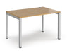 Connex - Straight Single Desk - Silver Frame.