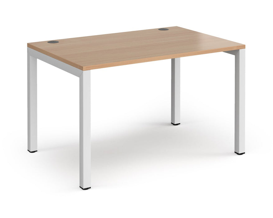 Connex - Straight Single Desk - White Frame.