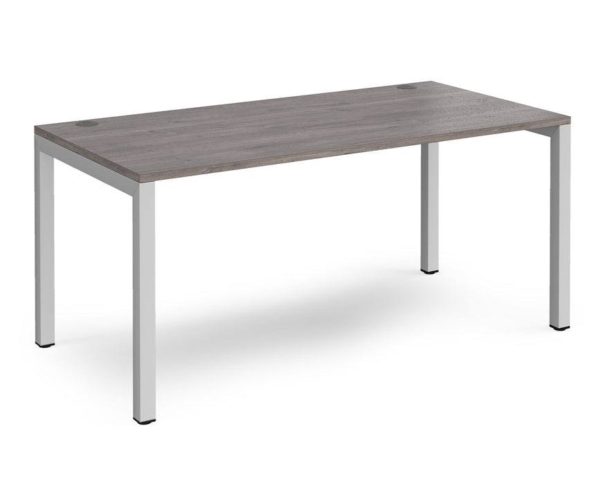 Connex - Straight Single Desk - Silver Frame.