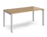 Connex - Straight Single Desk - Silver Frame.