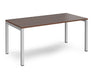 Connex - Straight Single Desk - Silver Frame.