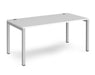 Connex - Straight Single Desk - Silver Frame.