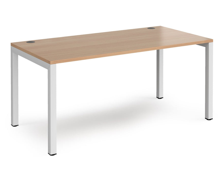 Connex - Straight Single Desk - White Frame.