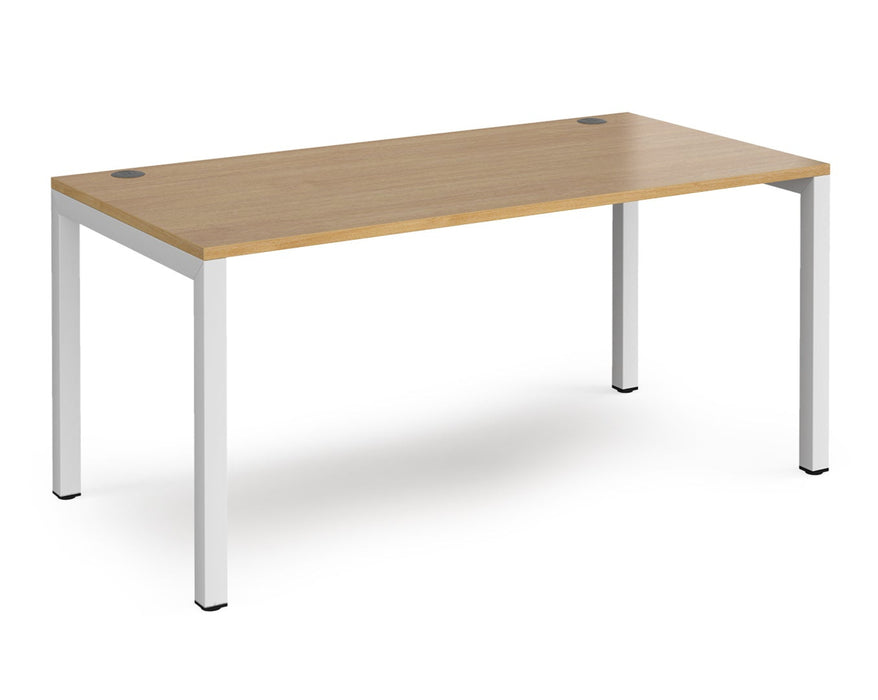 Connex - Straight Single Desk - White Frame.