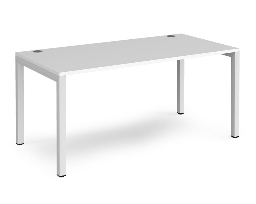 Connex - Straight Single Desk - White Frame.